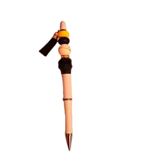 Hand Crafted Set of 3 beaded Pens Fall, Halloween, Floral design  Handmade Gifts - Picture 6 of 17